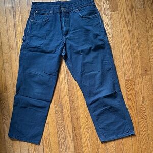 Carhartt Men's Dark Blue Carpenter Pants